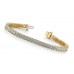 6.00 ct Ladies Princess Cut Diamond Tennis Bracelet In Channel Setting Yellow Gold 6.00 ct Ladies Princess Cut Diamond Tennis Bracelet In Channel Setting Yellow Gold